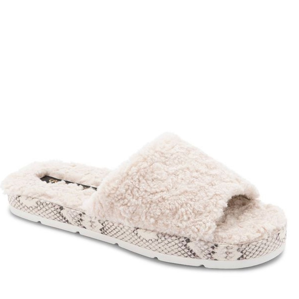 Dolce Vita Mochi Slide Sandal - Beige Snake Print